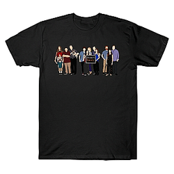 Full Cast Minimalist Portrait LA 1604 Modern Family T-Shirts