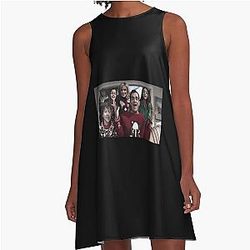 Modern Family Christmas A Line Dress