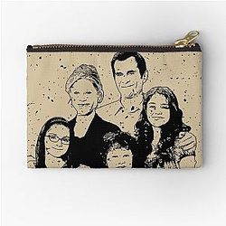 Retro Modern Family Series Zipper Pouch