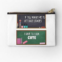 Modern Family Haley Dunphy Good Grades Look Cute Zipper Pouch
