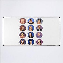 Modern family desk mat