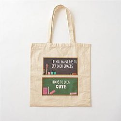 Modern Family Haley Dunphy Good Grades Look Cute Cotton Tote Bag