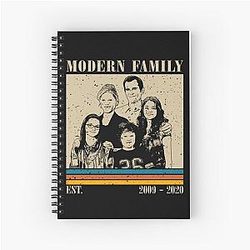 Retro Modern Family Spiral Notebook