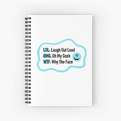 Modern Family Blue Spiral Notebook
