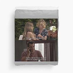 Claire and Phil Dunphy quote from Modern Family Duvet Cover
