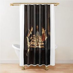 Modern Family Dinner Shower Curtain
