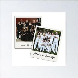 Art Inspiration Photos Modern Family Gloria Pritchett Jay Pritchett Phil Dunphy Funny Sitcom Series Poster
