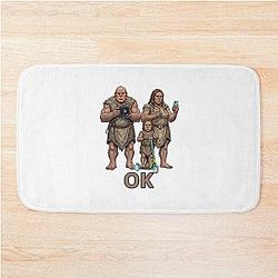 Neanderthal Modern Family Bath Mat Bright 

(I removed the weird characters, and 
 kept the 'Bright' although it is repeated)