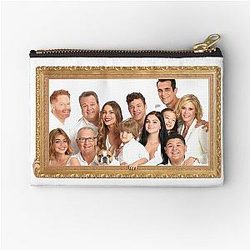 Modern Family Portrait Zipper Pouch