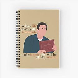 Modern Family Phil Dunphy Life Gives You Lemons Phil's Philosophy Meme Fan Art Spiral Notebook