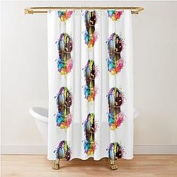 Modern Talking Shower Curtain
