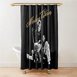 The Modern Talking Shower Curtain