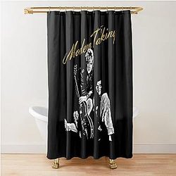 The Modern Talking Merchant Shower Curtain