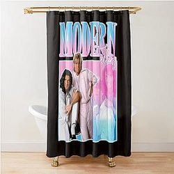 Modern Y2K Vintage Shower Curtain