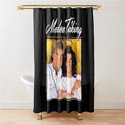 Retro Modern Talking Music Tribute Design Shower Curtain