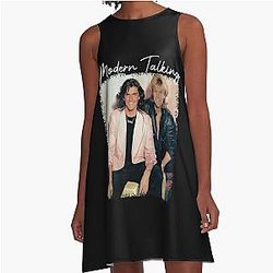 Vintage Love Modern Talking Gift A Line Dress