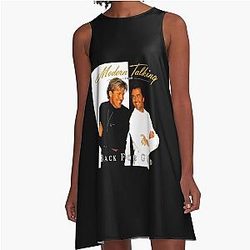 Retro Love Modern Talking Music A-Line Dress