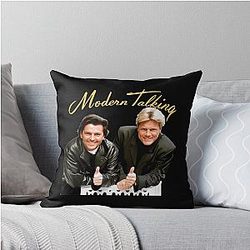 Retro Love Rock Modern Talking Fan Art Throw Pillow