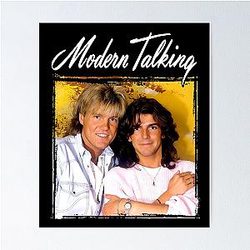 Retro Modern Talking Music Tribute Design Poster