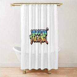 Modern Talking Shower Curtain