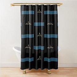 Modern talking Chiffon Shower Curtain