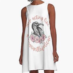 Schitt's Creek Funny Disgruntled Pelican Quote - Moira Rose A-Line Dress