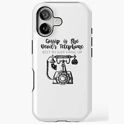 Schitt's Creek - Gossip is the Devil's Best to Just Hang Up - Moira Rose Quote - Schitt's Creek Quote iPhone Tough Case