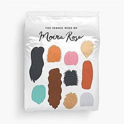 The Iconic Wigs of Moira Rose Duvet Cover