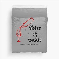 Notes of a Tomato Duvet Cover
