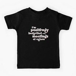 I'm positively bedeviled with meetings etc. Moira Rose to David Rose in Rose Apothecary on Schitt's Creek Kids T-Shirt