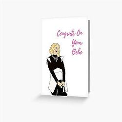 Congrats On Your Bebe, Moira Rose, Schitt's Creek, Expecting Parents Greeting Card