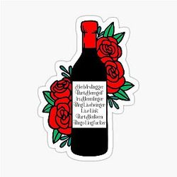 Schitt's Creek Fruit Wine Moira Rose Sticker