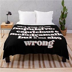 What you did was wrong, capricious, and melodramatic. Moir Rose to David and Alexis Rose on Schitt's Creek Throw Blanket