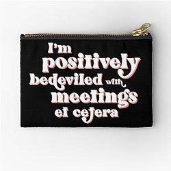 I'm positively bedeviled with meeting Moira Rose in Schitt's Creek Zipper Pouch