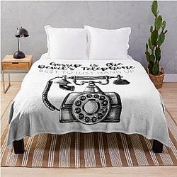 Schitt's Creek - Gossip is the Devil's Phone, best to just hang up - Moira Rose Quote - Schitt's Creek Quote Throw Blanket