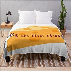 Schitt's Creek Funny Fold in the Cheese Quote - Moira Rose & David Rose Throw Blanket