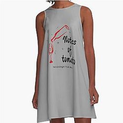 Notes of Tomato Moira Rose A-Line Dress