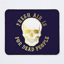 Fresh Air for Dead People Morbid Podcast Fan Art Mouse Pad