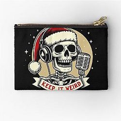 Morbid Podcast Keep it Weird Zipper Pouch
