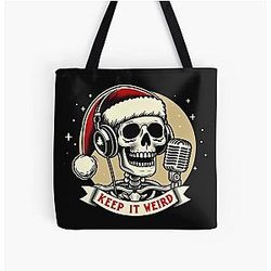 Morbid Podcast Keep it Weird All Over Print Tote Bag
