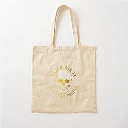 Fresh Air for Dead People Morbid Podcast Fan Art Cotton Tote Bag