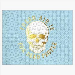 Fresh Air for Dead People Morbid Podcast Fan Jigsaw Puzzle