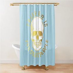Fresh air is for dead people, Morbid Podcast fan art shower curtain