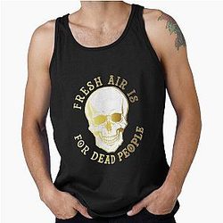 Fresh Air for Dead People Morbid Podcast Fan Art Tank Top