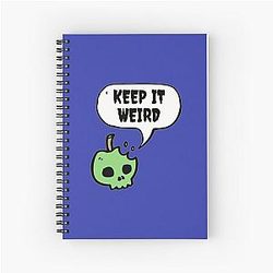 Morbid Podcast - Keep it Weird Spiral Notebook