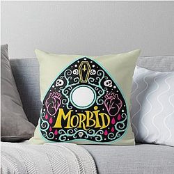 Morbid Ouija Planchette Throw Pillow