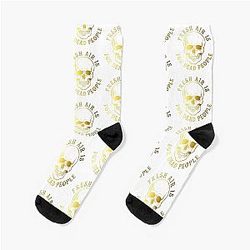 Fresh Air Is for Dead People Morbid Podcast Fan Art Socks