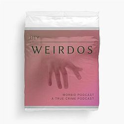 Hey Morbid podcast Duvet Cover