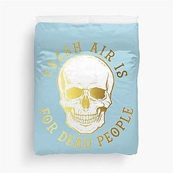 Fresh Air for Dead People, Morbid Podcast Fan Art Duvet Cover