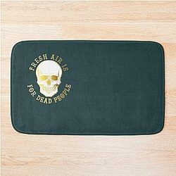 Fresh Air for Dead People Morbid Podcast Fan Art Bath Mat